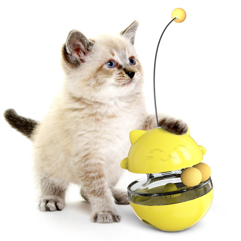 deleite comida gato - Interativo - Brinquedo para petiscos comida para  animais estimação 360 graus rotação vazando comida treinamento provocante